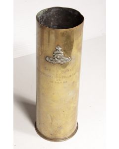 25 pounder presentation brass casing 