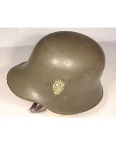 Austrian M17 helmet Wehrmacht reissued WWII