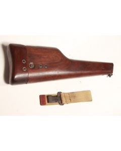 Browning Hi Power wooden shoulder stock holster