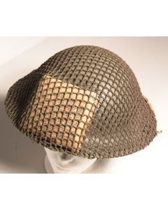 Canadian Mk II Helmet C.L./C. 1942 with cover and dressing