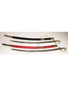 Indian curved blade decorative swords (2)