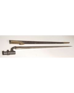 Martini Henry Model 1876 socket bayonet with scabbard