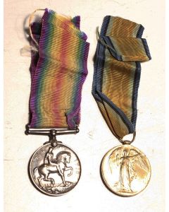 World War 1 War Medal and Victory Medal named