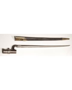 British Pattern 1853 socket bayonet with scabbard