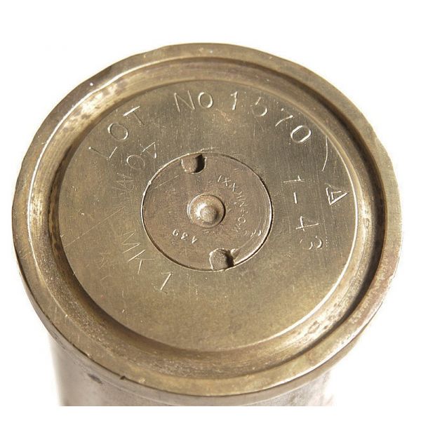 40mm Bofors brass cartridge case