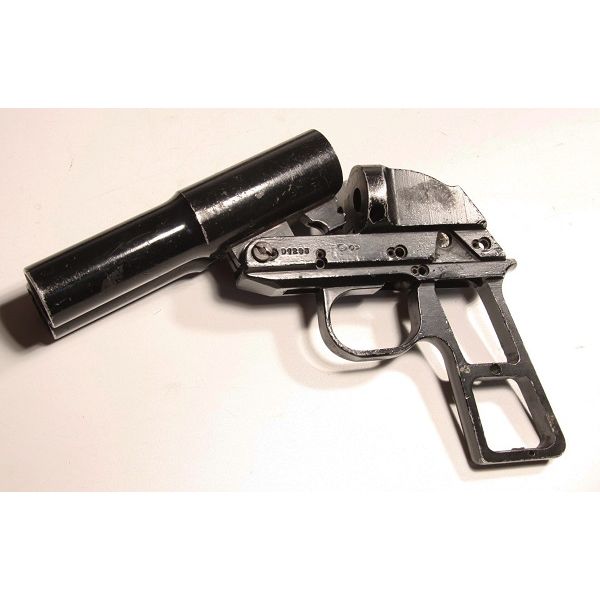 East German double barrel flare pistol stripped