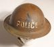 Canadian Mk II helmet Civil Defence marked POLICE