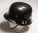 German Feuer Polizei double decal helmet