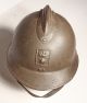 French WWII Civil Defence DP marked helmet