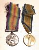 World War 1 War Medal and Victory Medal named