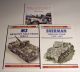 Sherman, M3 Halftrack, M38 Jeep booklets