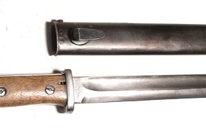 German WWI S1884/98 II bayonet in WWII scabbard