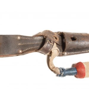 German leather bayonet frog with knot
