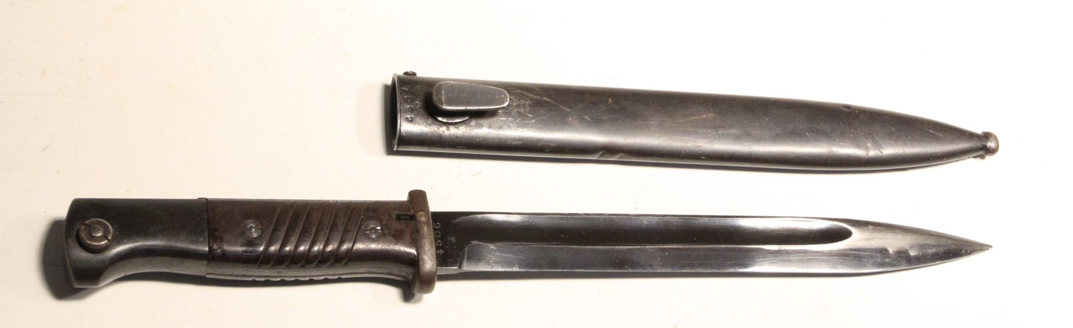 German WWII 1884/98 III bayonet Kriegsmarine marked