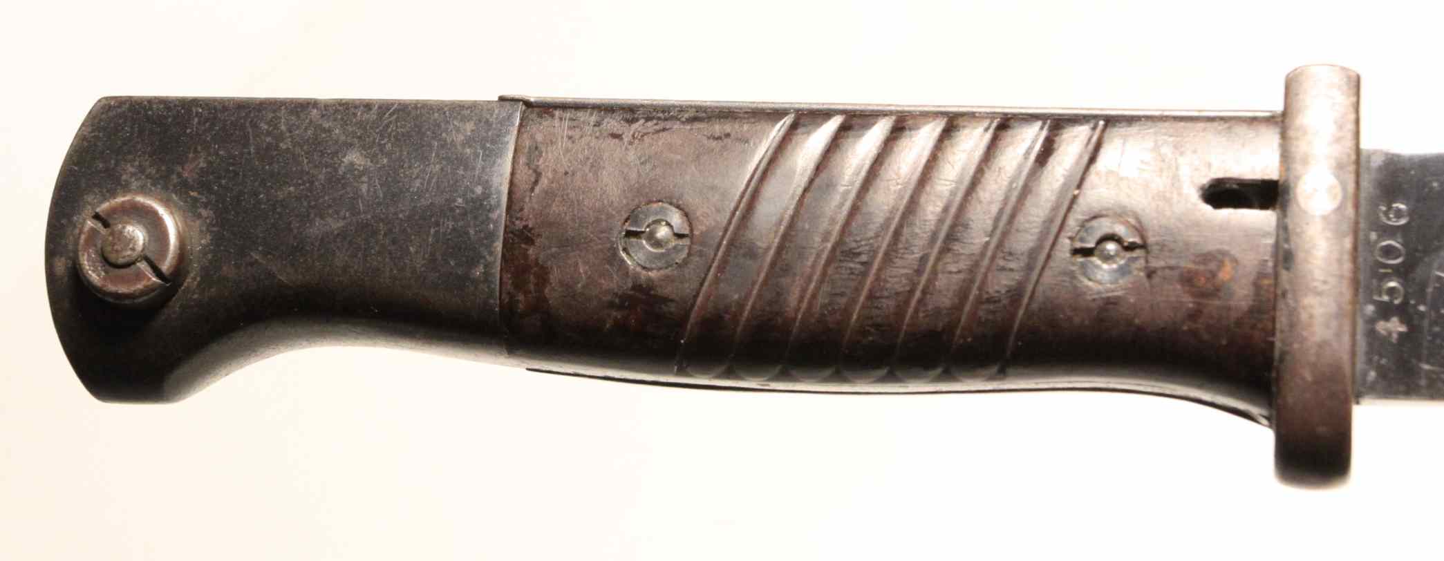 German WWII 1884/98 III bayonet Kriegsmarine marked - Image 3