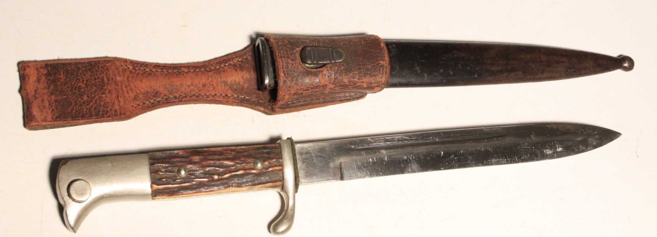 German dress bayonet staghorn grip