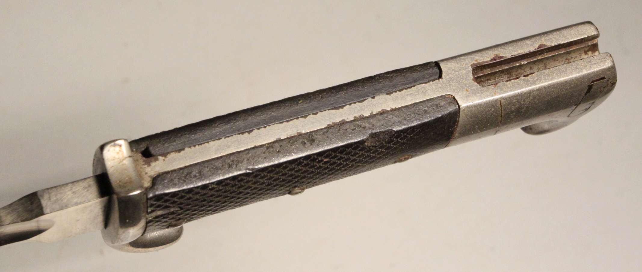 Imperial German KS98 dress bayonet sawback removed - Image 4