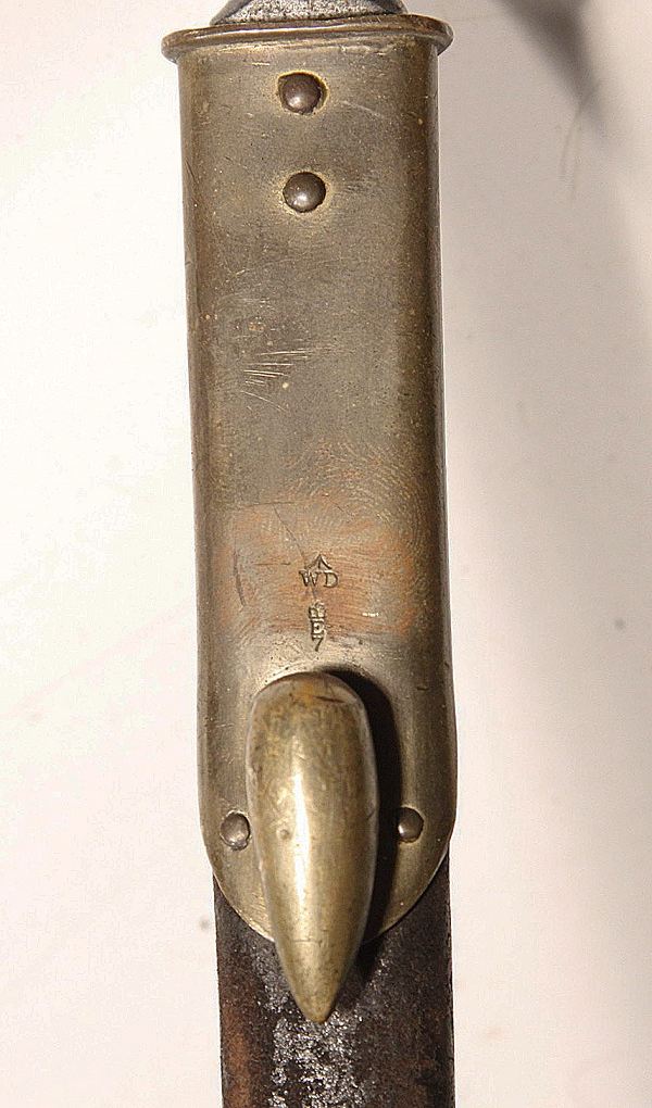 Martini Henry Model 1876 socket bayonet with scabbard - Image 5