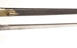 British Pattern 1853 socket bayonet with scabbard