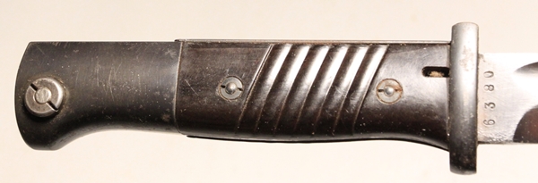 German 1884/98 III bayonet with frog and troddel - Image 2