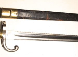 Belgian Model 1880 sawback bayonet