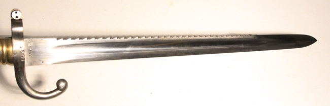 Belgian Model 1880 sawback bayonet - Image 7