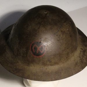 British made US 1917 helmet 27th Division marked