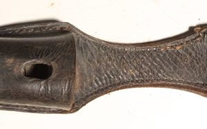 German WW2 leather bayonet frog