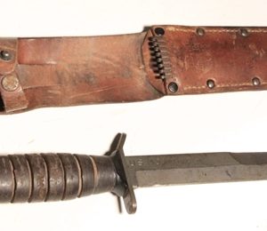 US M3 Fighting Knife Imperial M6 leather scabbard