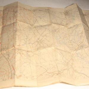 Trench map WW1 France