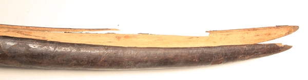 Indian Tulwar curved sword with relic scabbard - Image 8