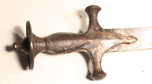 Indian Tulwar curved blade sword with scabbard - Image 2