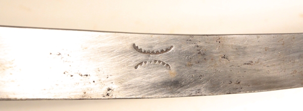 Indian Tulwar curved blade sword with scabbard - Image 5