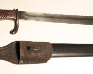 German 1898/05 Sawback bayonet
