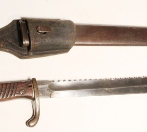 German 1898/05 Sawback bayonet