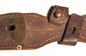German WW2 leather bayonet frog