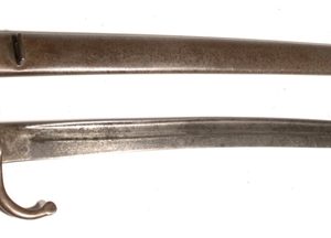 Belgian Yataghan brass handle bayonet