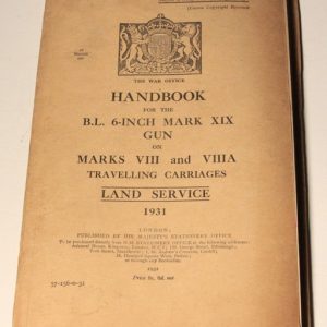 Handbook for 6 inch Gun 1931