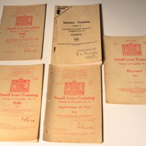 Infantry Training Pamphlets (5)