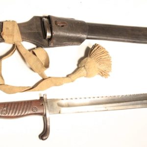 German 1898/05 a/A sawback bayonet with knot