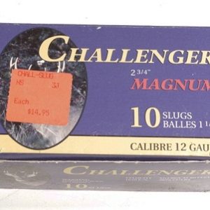 12ga x 2 ¾  Challenger slugs (30)