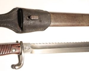 German 1898/05 Sawback bayonet double maker marked