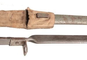 Austrian WW1 ersatz bayonet with cloth frog