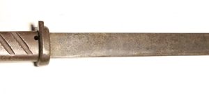German WW1 Ersatz bayonet cast steel hilt