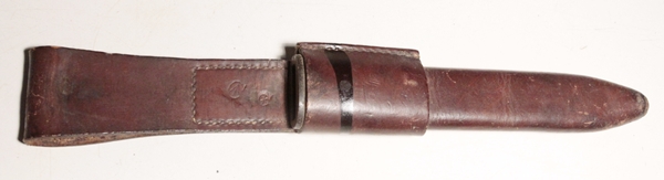 Ross hunting knife leather scabbard