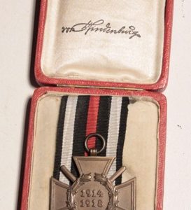 Imperial German Hindenburg Cross cased