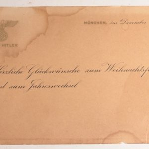 Munich 1938 Christmas card