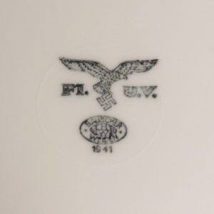 German Luftwaffe plate with utensils