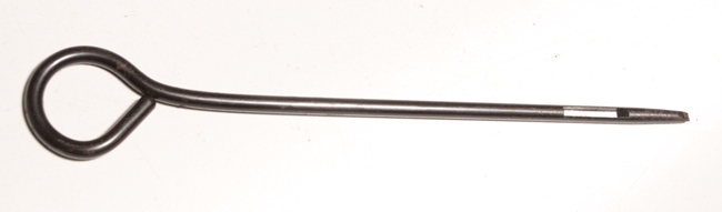 Pistol cleaning rod for holster