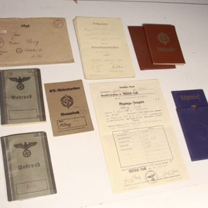 German Soldier’s Documents WWII